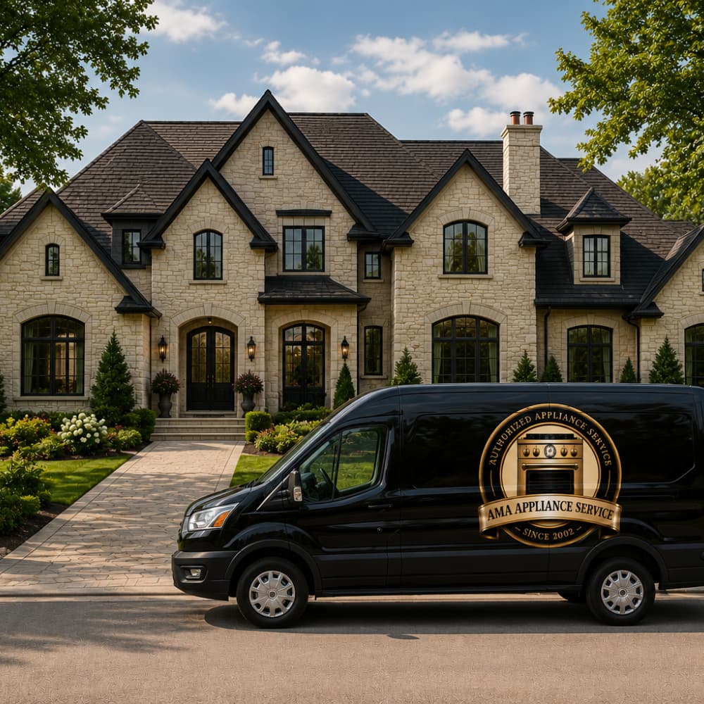 AMA Truck outside home